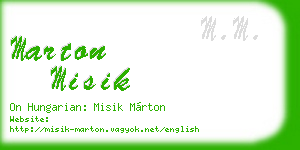 marton misik business card