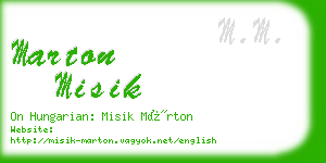 marton misik business card